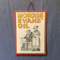 Morris Evans' Oil Card Advert A154