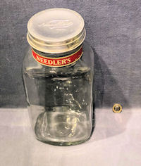 Needlers Shop Glass Sweet Jar SJ20