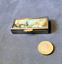 Nickel Plated Stamp Box SB9