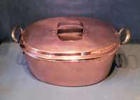 Oval Copper Cookpot CP106