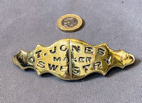 Oswestry Saddler's Brass Name Plate HB206
