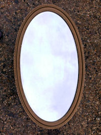 Oval Bevelled Wall Mirror M169