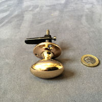 Oval Brass Cupboard Catch, 3 available CK479