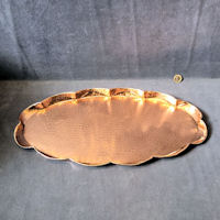Oval Copper Drinks Tray T153
