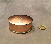 Oval Copper Snuff Box SB13