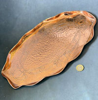 Oval Copper Tray T187