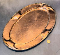 Oval Copper Tray T191