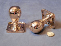 Pair of Arts & Crafts Brass Door Handles DH554
