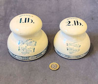 Pair of Avery Ceramic 4lb & 2lb Weights W378