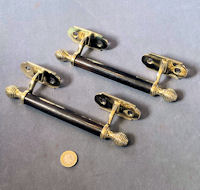Pair of Brass & Ebony Door Pulls DP660