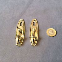 Pair of Brass Cupboard Handles CK478