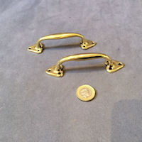 Pair of Brass Cupboard Handles CK480