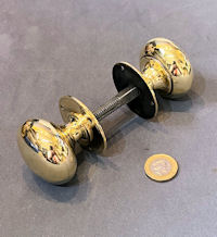Pair of Brass Door Handles   DH1113