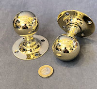 Pair of Brass Door Handles DH1136