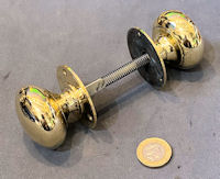 Pair of Brass Door Handles, 3 pairs available DH1141