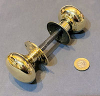 Pair of Brass Door Handles, 2 pairs available DH1158