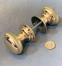 Pair of Brass Door Handles, 2 pairs available DH1179