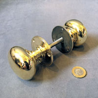 Pair of Brass Door Handles, 2 pairs available DH948