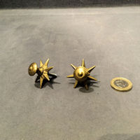 Pair of Brass Drawer Knobs, 4 pairs available CK532