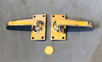 Pair of Brass Lever Door Handles DH1214