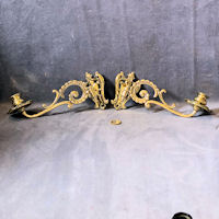 Pair of Brass Piano Candle Sconces PS97