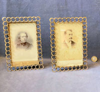 Pair of Brass Ring Photo Frames PF164