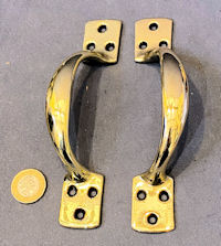 Pair of Brass Sash Window Lifts W539
