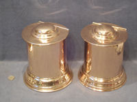 Pair of Brass Tea Caddies