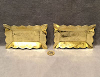 Pair of Brass Trench Art Pin Trays M105