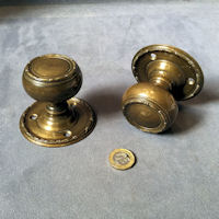 Pair of Bronze Finished Door Handles, 2 pairs available DH920
