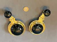 Pair of Ceramic & Brass Interior Bell Pulls BP333