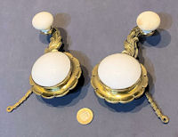 Pair of Ceramic & Brass Interior Bell Pulls BP335