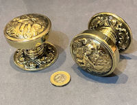 Pair of Cherb Brass Door Handles DH1160