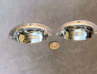 Pair of Chromed Drawer Pull Handles, 3 pairs available CK569