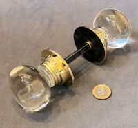 Pair of Clear Glass Door Handles DH1111