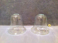 Pair of Clear Glass Lamp Shades S330