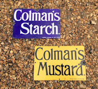 Pair of Colman's Enamel Signs