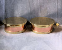 Pair of Copper and Brass Display Stands DP34