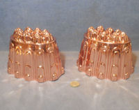 Pair of Copper Jelly Moulds
