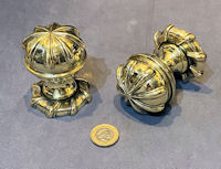 Pair of Decorative Brass Door Handles, 2 pairs available DH1208