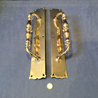 Pair of Gibbons Brass Door Pulls DP559