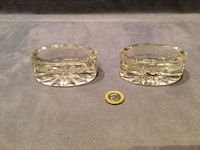 Pair of Glass Cerebos Salts A114