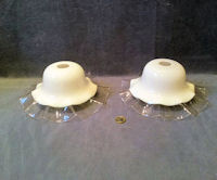 Pair of Glass Electric Light Shades S153