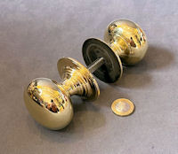 Pair of Heavy Brass Door Handles DH1107