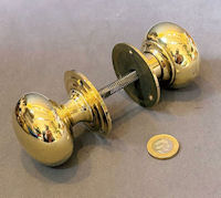 Pair of Heavy Brass Door Handles DH1122