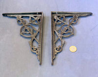Pair of Kenrick Cast Iron Shelf Brackets B150