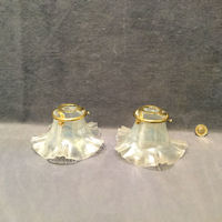 Pair of Lustre Glass Lamp Shades S509