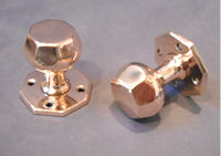 Pair of Octagonal Brass Door Handles DH248