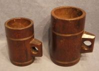 Pair of Pint and Half Pint Wooden Measures M54
