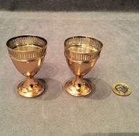 Pair of Sheffield Plated Egg Cups EB12